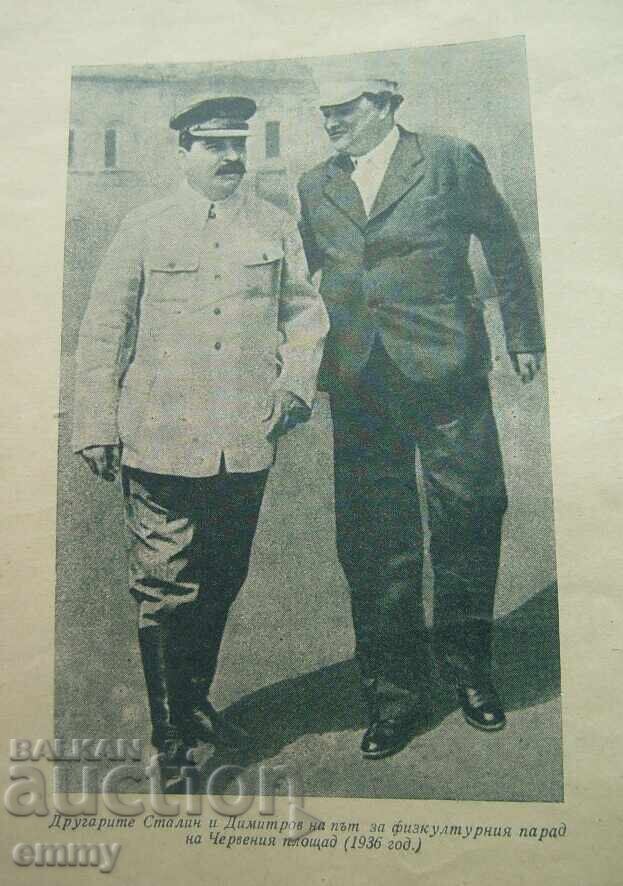 Παλιά φωτογραφία πίνακας 1936 - Στάλιν και Γκεόργκι Δημητρόφ με τιμή € 2.00 | 3.91 BGN Παλιά φωτογραφία πίνακας 1936 - Στάλιν και Γκεόργκι Δημητρόφ με τιμή € 2.00 | 3.91 BGN