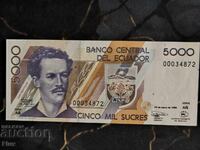 Banknote - Ecuador - 5000 Sucres UNC | 1999