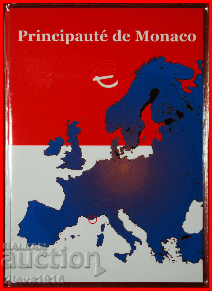 Ⰺ FRANCE (2001-2004):MONACO★10-20-50 EUROCENTS 1-2 EURO 2002