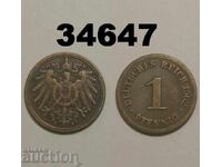 Германия 1 пфениг 1902 F