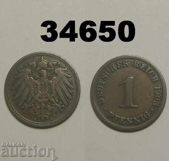 Germania 1 pfennig 1903 A