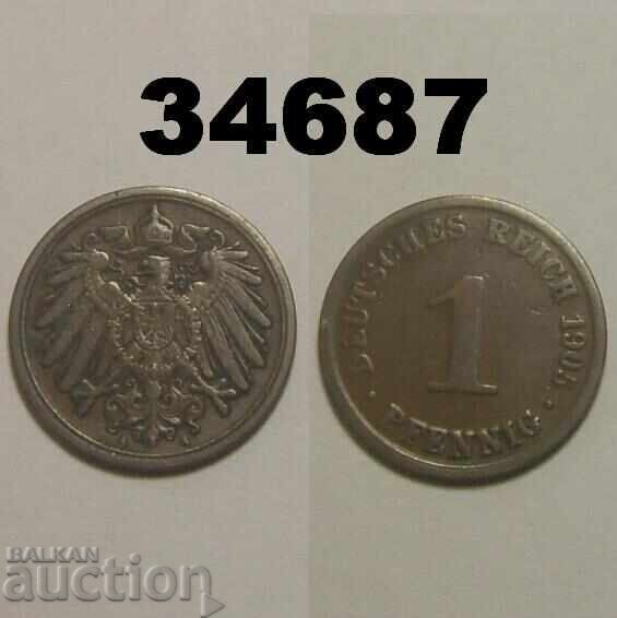 Γερμανία 1 pfennig 1905 A