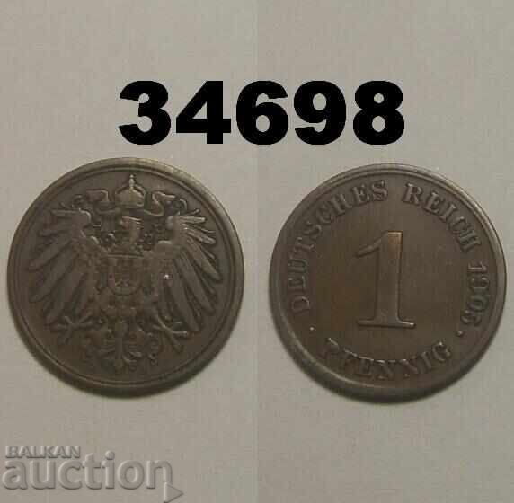 Γερμανία 1 πένιγκ 1905 J
