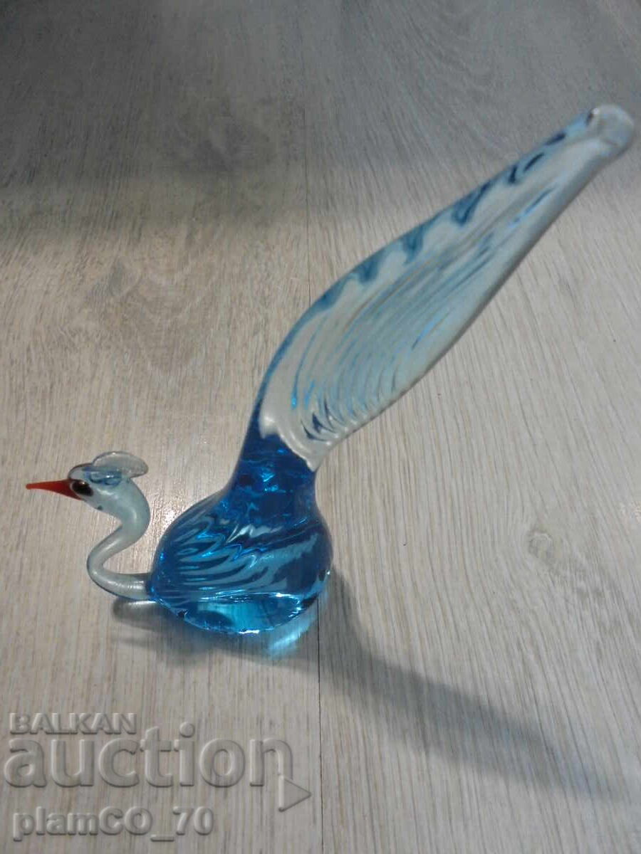 №*8604 Elegantă figurină decorativă din sticlă – pasăre cu preț € 9.90 | 19.36 BGN
