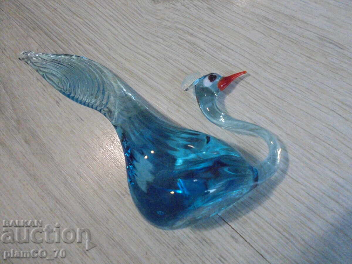 №*8604 Elegantă figurină decorativă din sticlă – pasăre - 5
