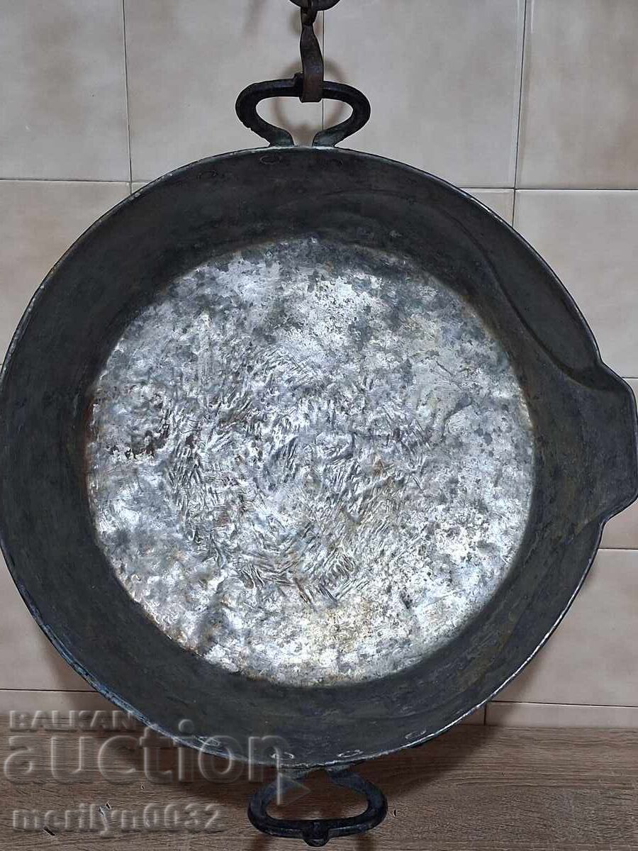 Tavă pentru zacuscă, magiun, tăviță, cupru, tavă, vas din cupru
