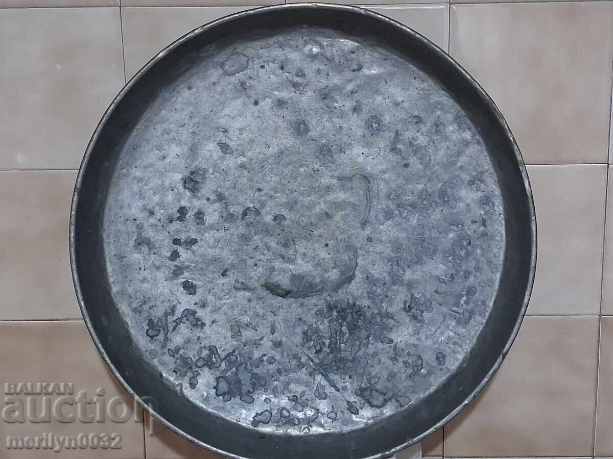 Tavă de plăcintă, cupru, caserolă, albastru, vas de cupru