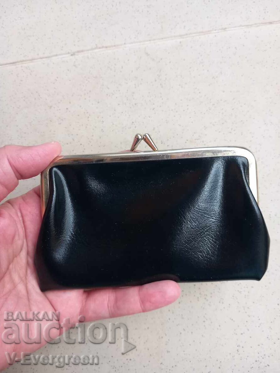 Social wallet black clutch