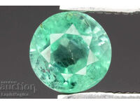 Estestven zelen smaragd ot Nigeria 0.46ct 4.5mm kryg