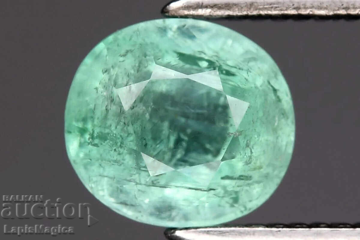 Φυσικό πράσινο σμαράγδι από τη Νιγηρία 0.60ct 5.3x4.8mm οβάλ