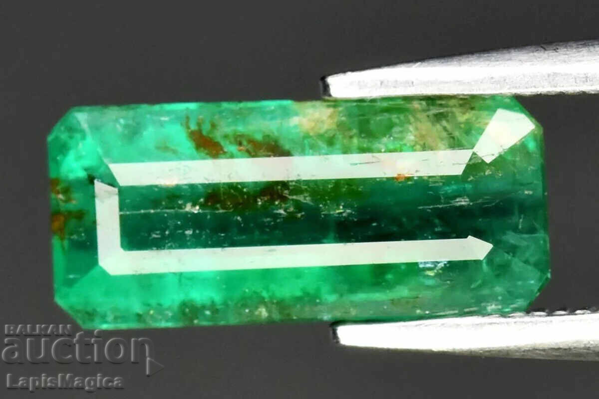Natural Zambian emerald 1.49ct 11.3x5mm octagon cut
