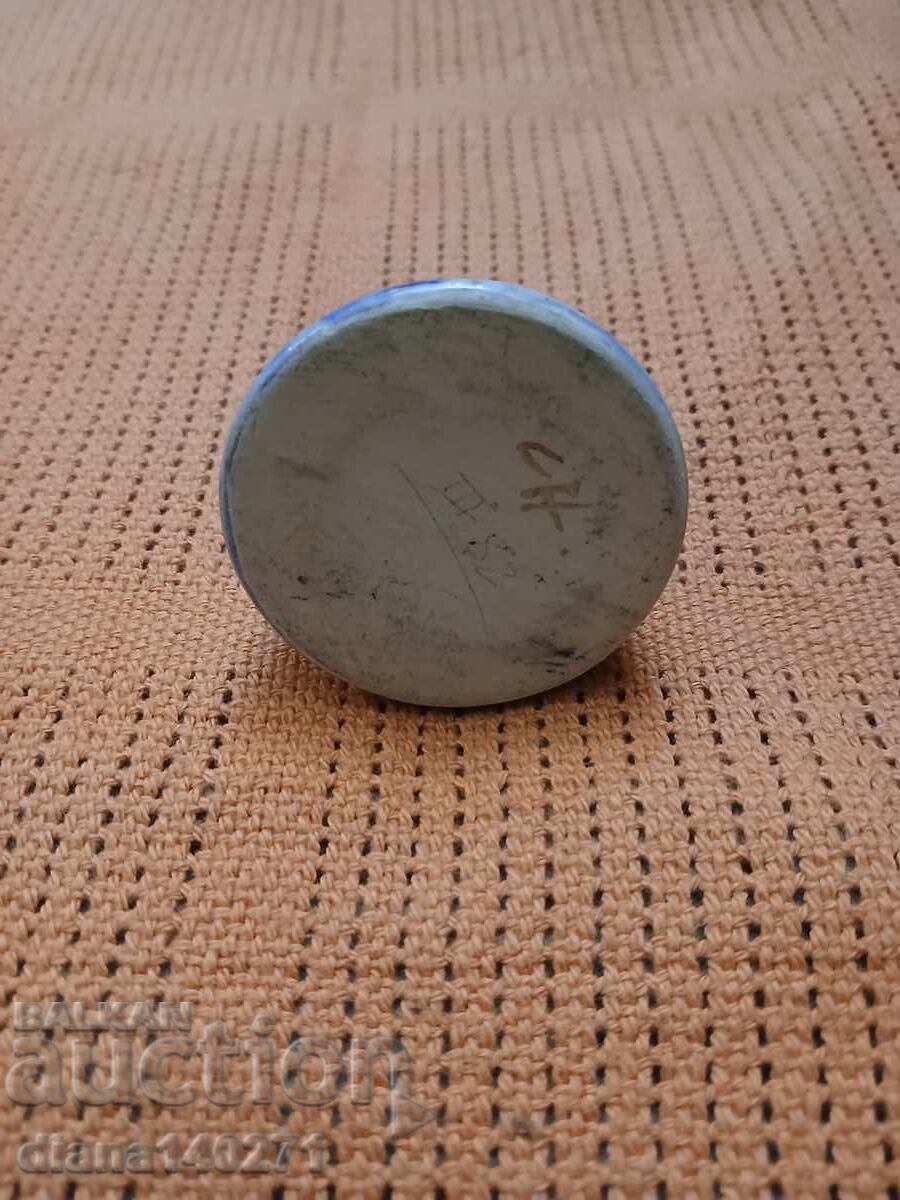 Livrarea Frumoasă sticlă ceramică pictată manual, înălțime 6 cm