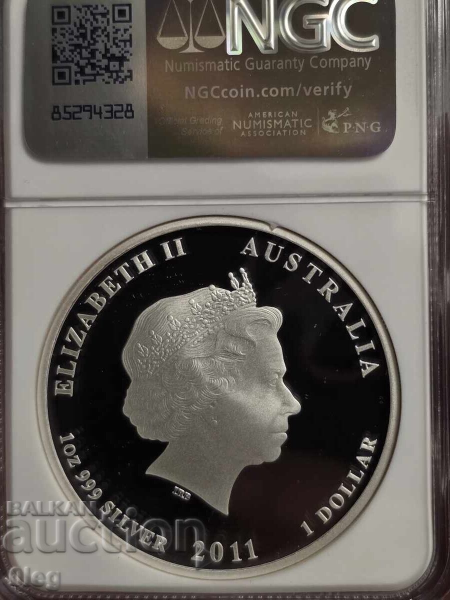 2010 Australia Lunar Iepure PROOF NGC PF69UCAM cu preț € 175.00 | 342.27 BGN