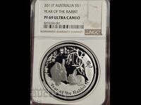 2010 Australia Lunar Iepure PROOF NGC PF69UCAM