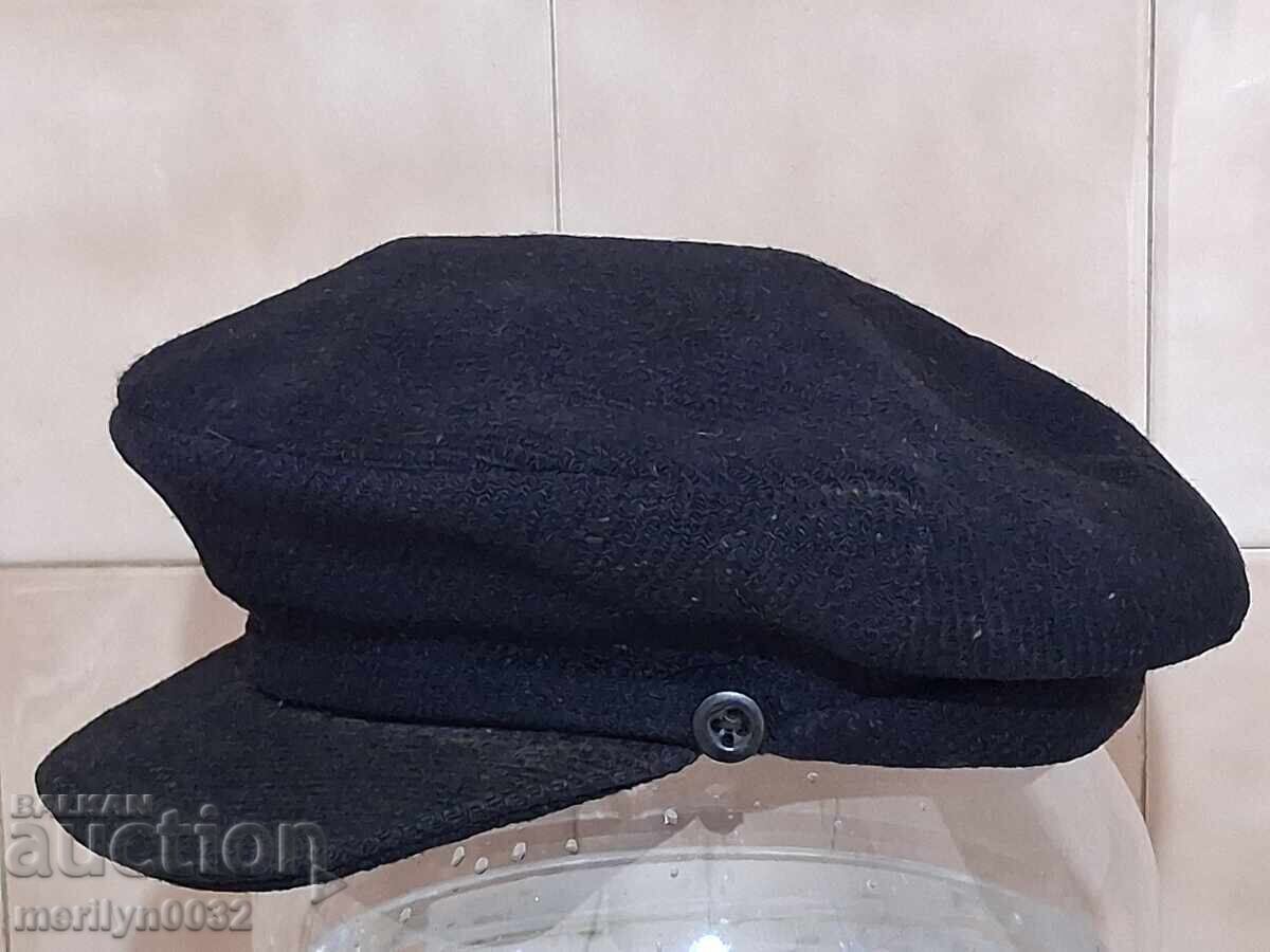 Licitație Șapcă bărbătească bulgărească Sliven atelier de pălării ZVEZDA R.P. Bulgaria