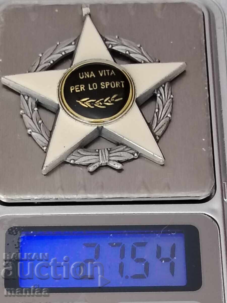 Medalie italiană din argint marcată - 5 Medalie italiană din argint marcată - 5