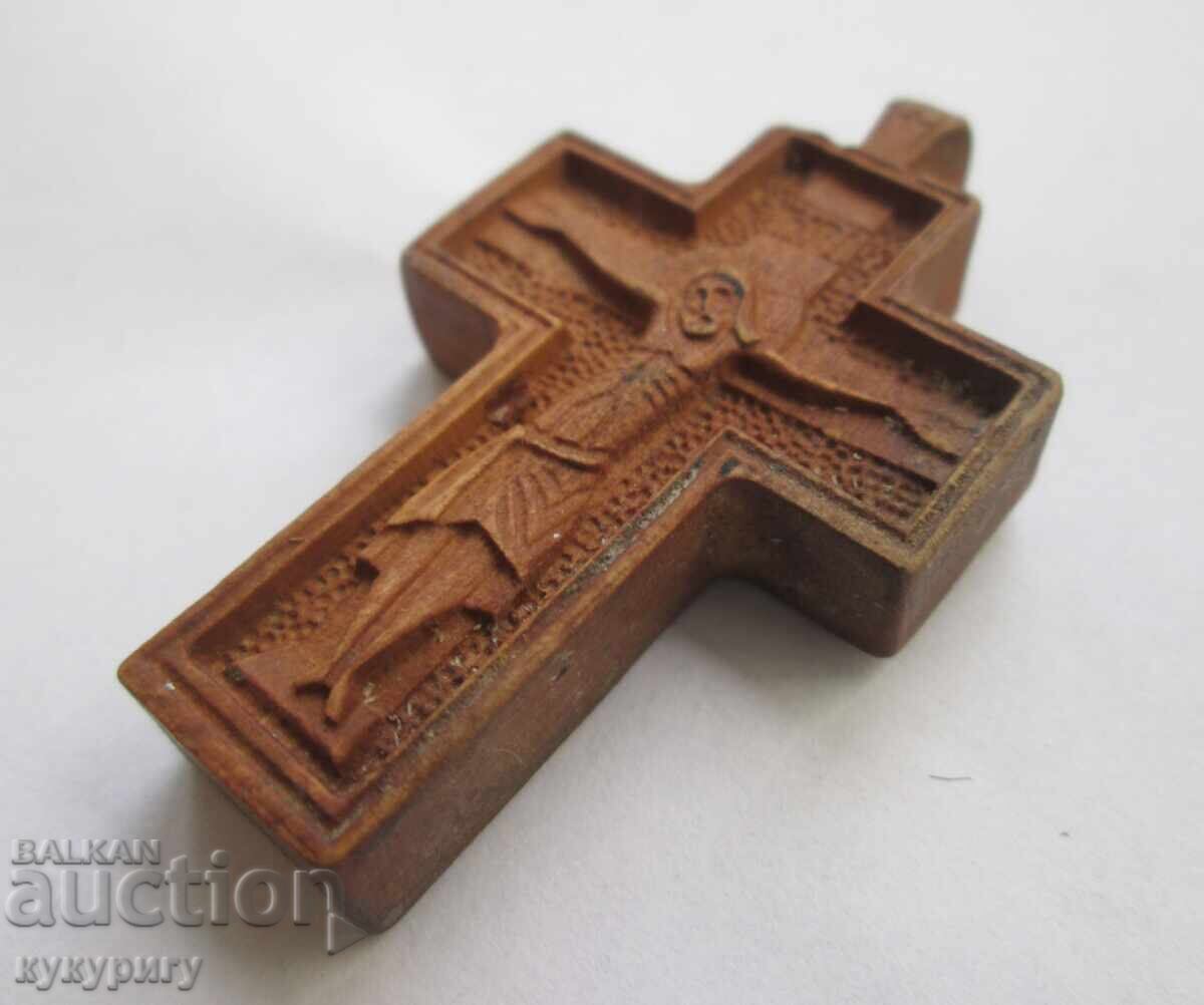 Delivery of Old wooden cross small cross wood carving crucifix pendant