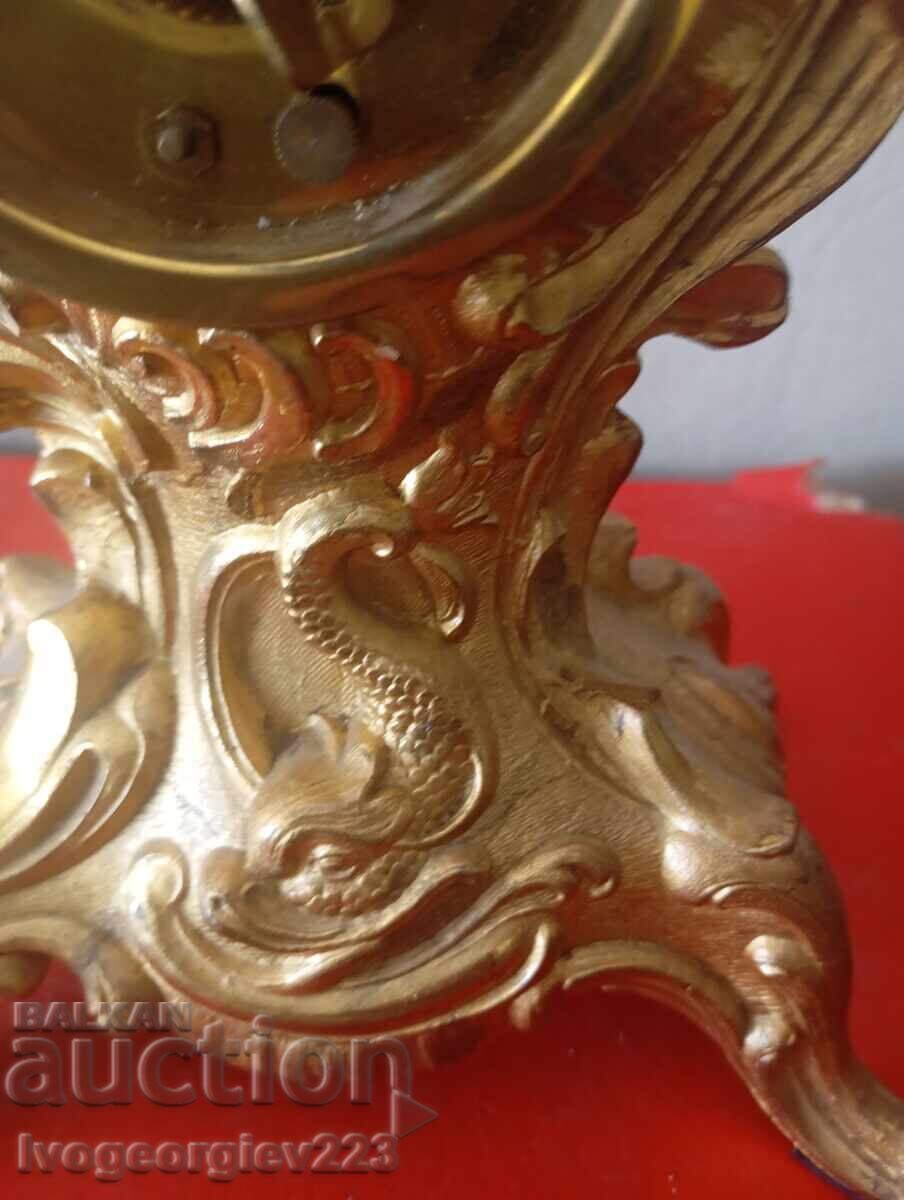 Rococo table clock - 5