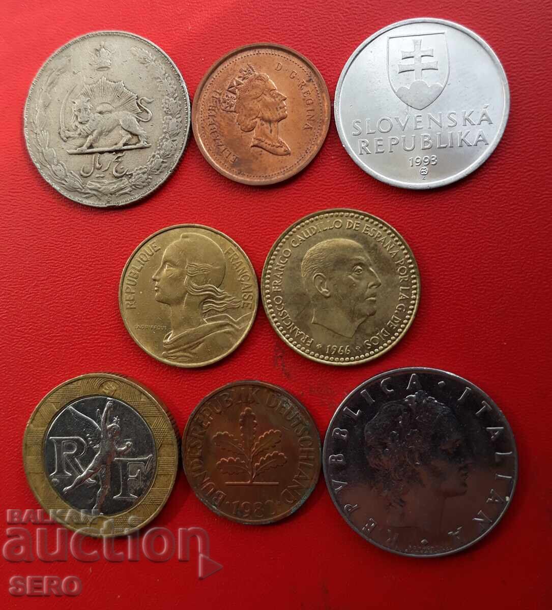 Lot mixt de 8 monede cu preț € 0.51 | 1.00 BGN