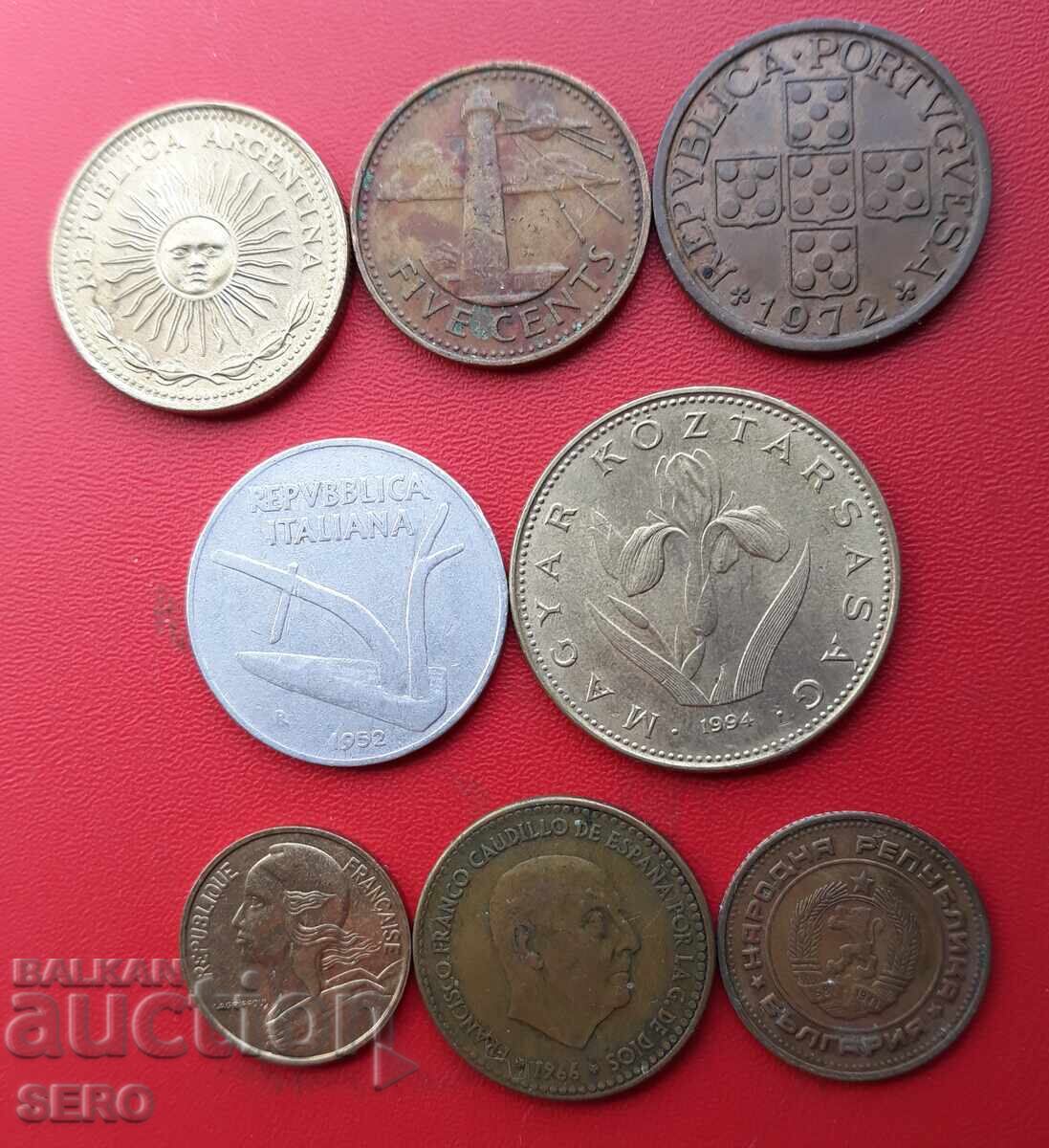 Lot mixt de 8 monede cu preț € 0.50 | 0.98 BGN