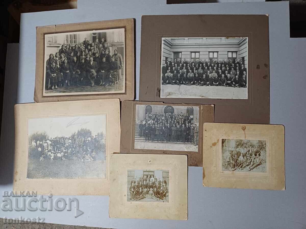 6 buc. Fotografii pe carton 1906-1912 6 buc. Fotografii pe carton 1906-1912