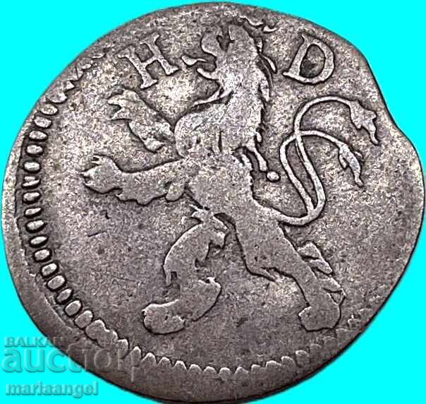Δημοπρασία 1 Kreuzer 1801 Hesse-Darmstadt Γερμανία Ludwig X Silver