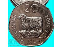 Фолклендски острови 20 пенса 2004 Елизабет II
