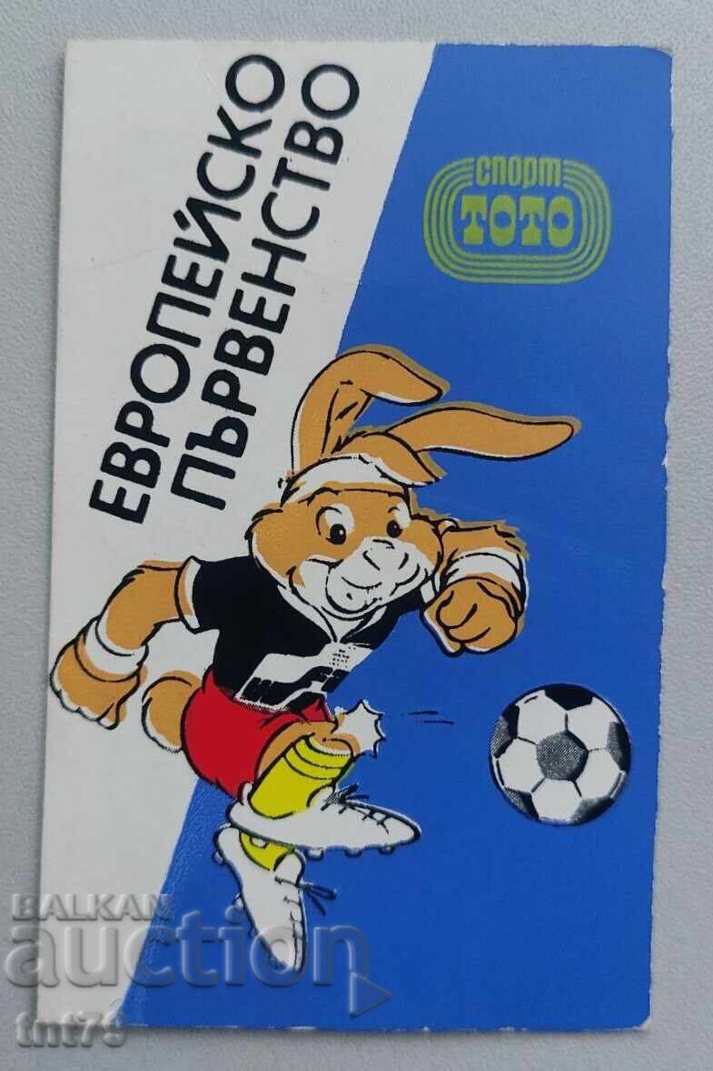 Ημερολόγιο Sport Toto. Ευρωπαϊκό Πρωτάθλημα Ποδοσφαίρου 1988