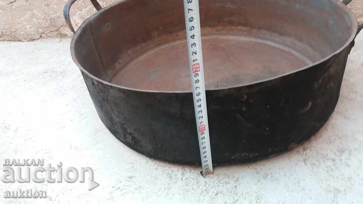 СТАРА МАСИВНА ЖЕЛЯЗНА ТАВА ЗА ПЕЧЕНЕ НА ЛЮТЕНИЦА, АГНЕТА - 6