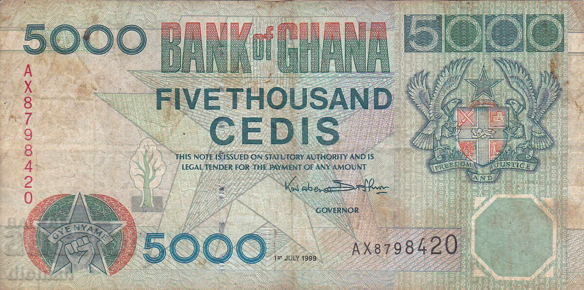 dioman - GHANA - 5000 CEDI - 1999 dioman - GHANA - 5000 CEDI - 1999