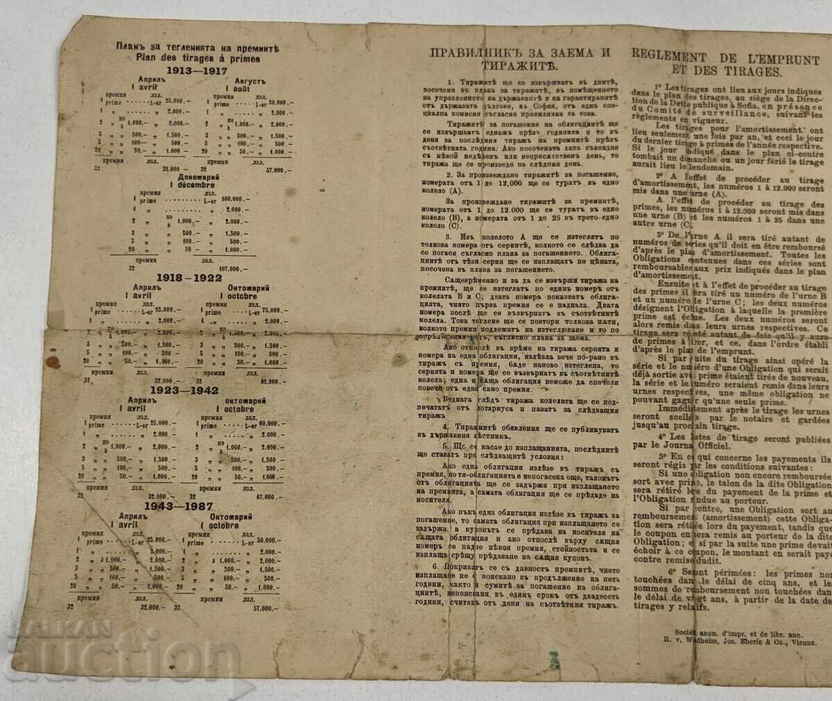 OBLIGAȚIUNE CRUCEA ROȘIE 1912 RĂZBOI REGATUL BULGARIEI - 5