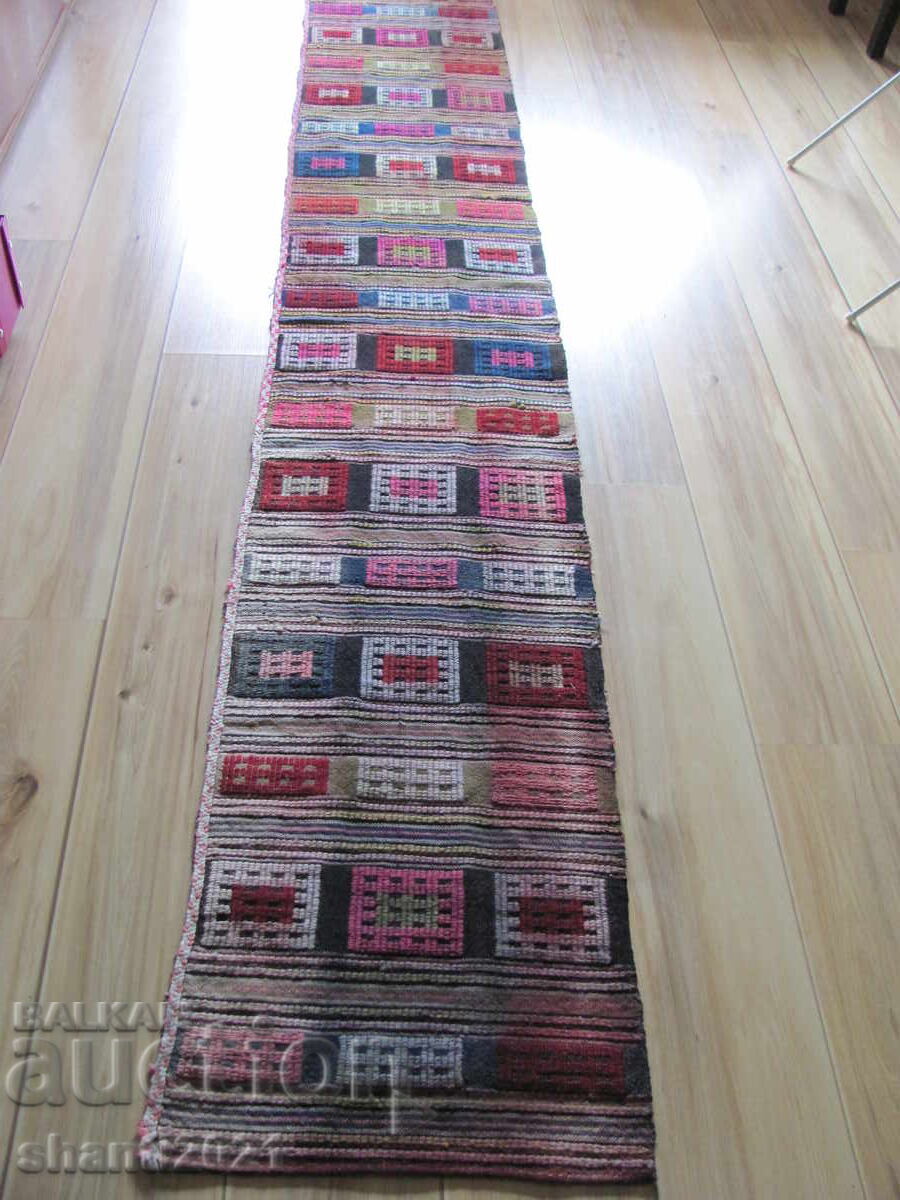 Covoar lung islamic din secolul al XIX-lea, Deliorman, lână 310x46 cm