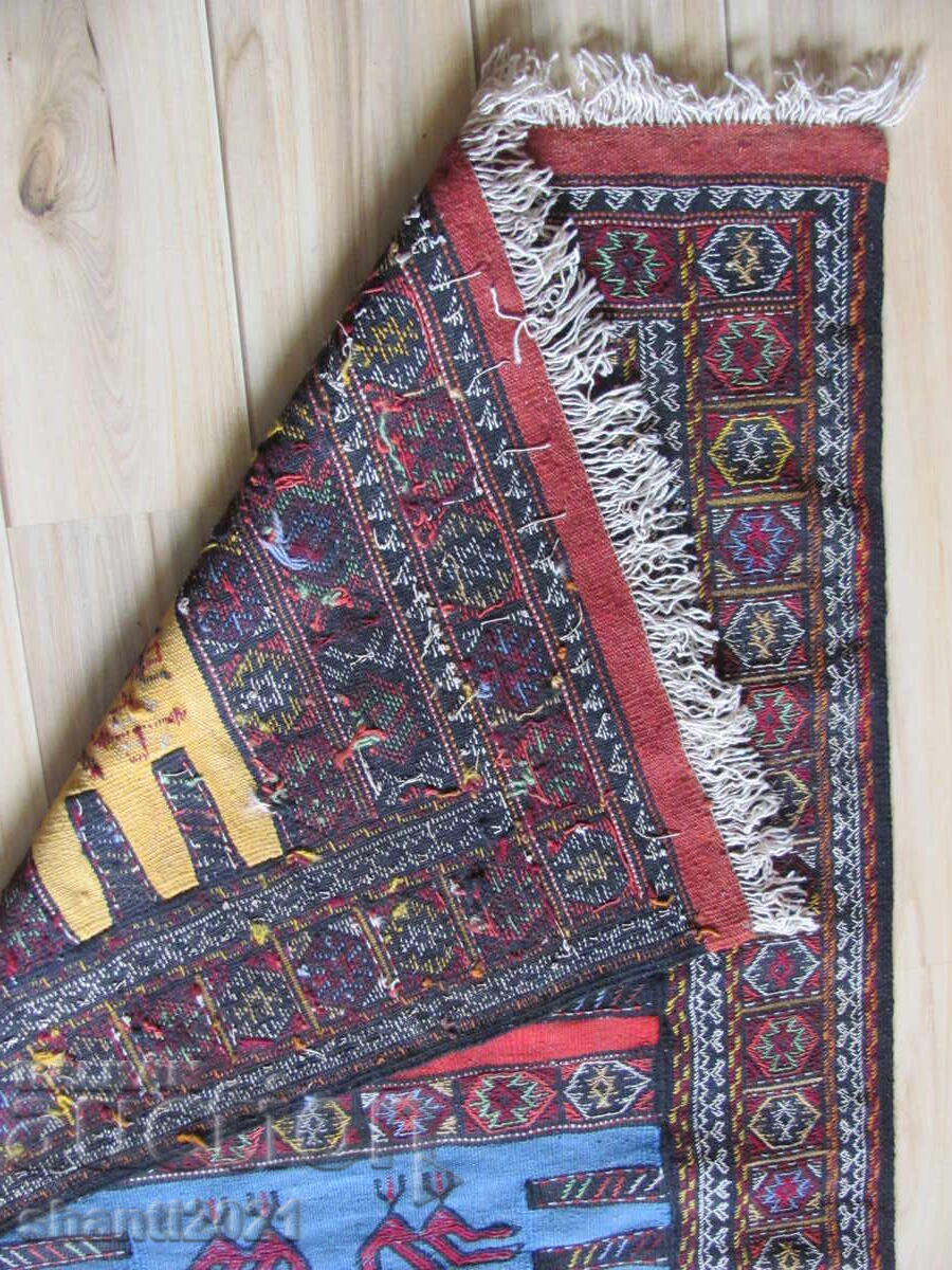 Covor persan kurd din lână, lucrat manual, secolul al XIX-lea, 182x100 cm - 5 Covor persan kurd din lână, lucrat manual, secolul al XIX-lea, 182x100 cm - 5