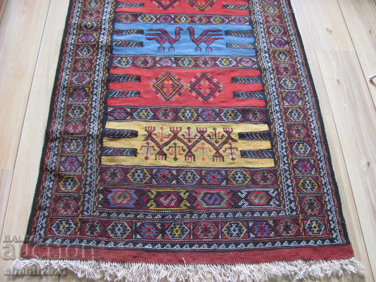 Covor persan kurd din lână, lucrat manual, secolul al XIX-lea, 182x100 cm - 7 Covor persan kurd din lână, lucrat manual, secolul al XIX-lea, 182x100 cm - 7