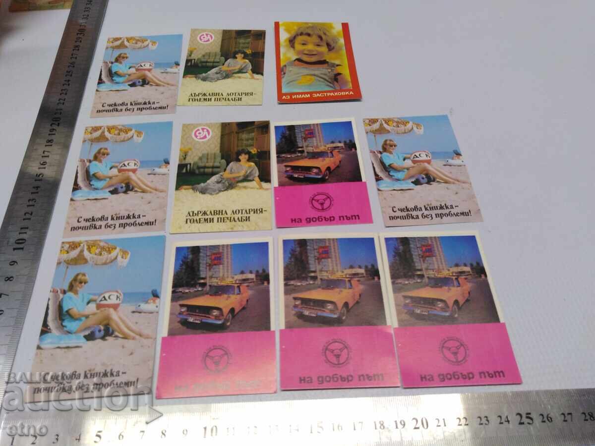1986 CALENDARE VECHI-12 BUCĂȚI, calendar, calendar mic