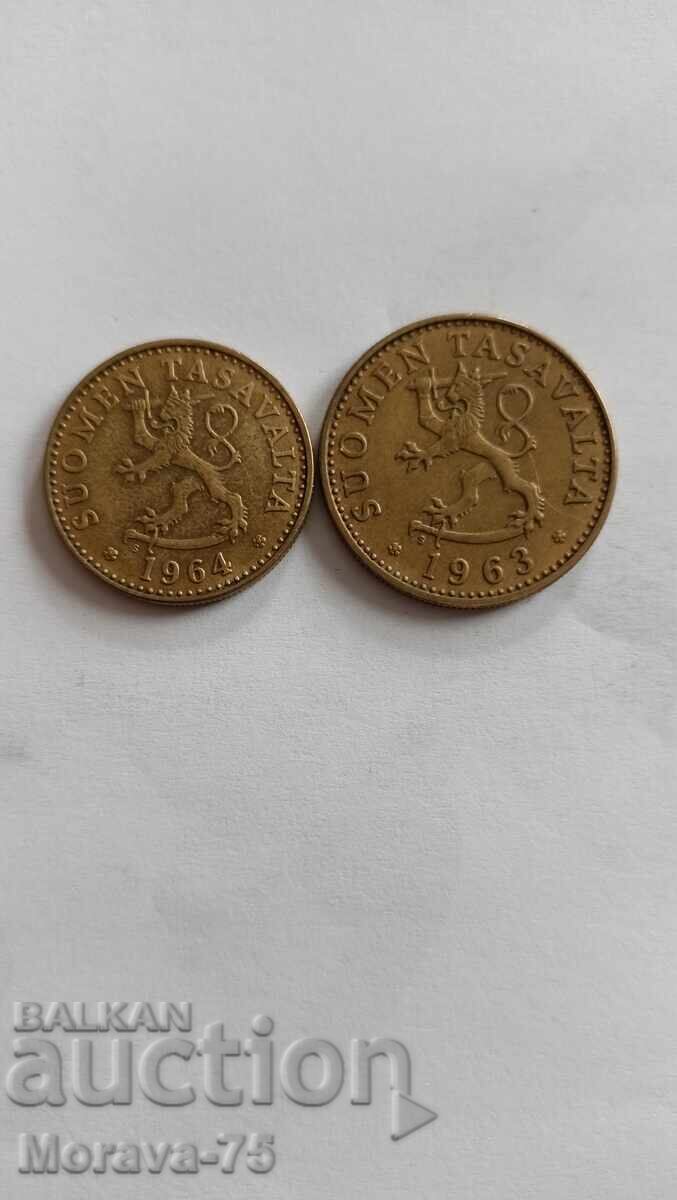 Lot of 20 and 50 pence 1963 and 1964 with price € 2.00 | 3.91 BGN