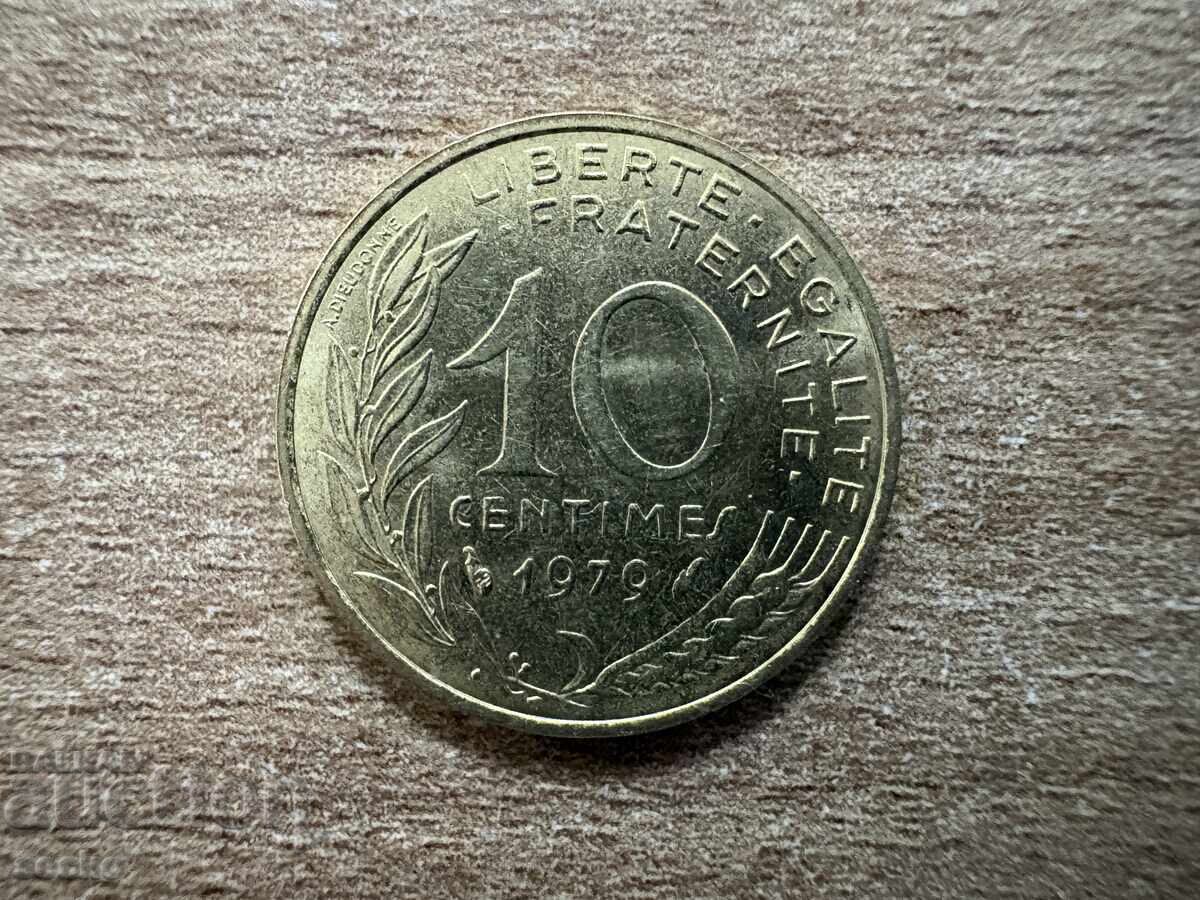 Franța - 10 centime (1979)