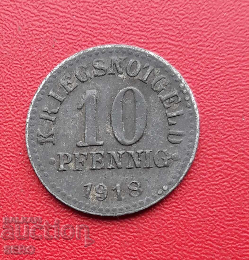 Γερμανία-Braunschweig-10 Pfennig 1918