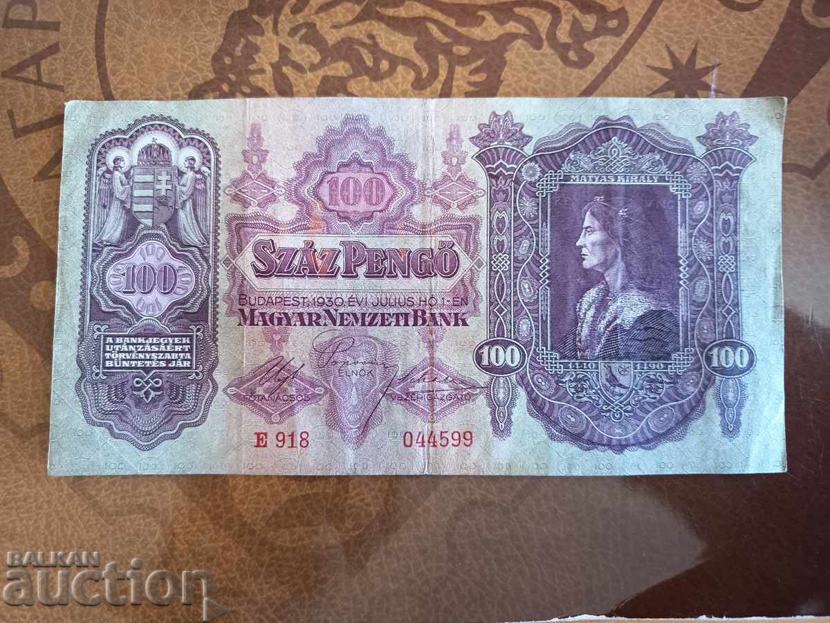 Ungaria 100 pengő 1930
