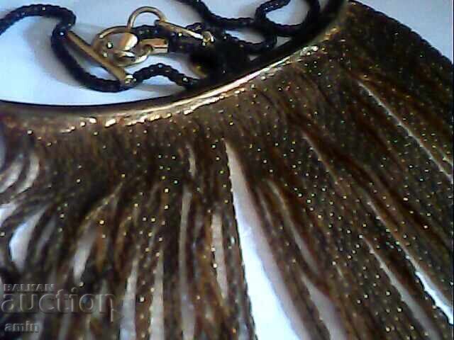 Beautiful necklace for traditional costume, gold plated - 7