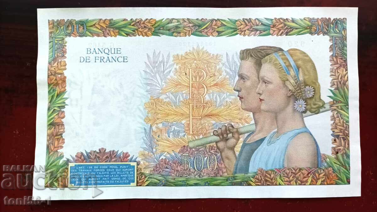 France 500 Francs 1942 with price € 28.00 | 54.76 BGN France 500 Francs 1942 with price € 28.00 | 54.76 BGN