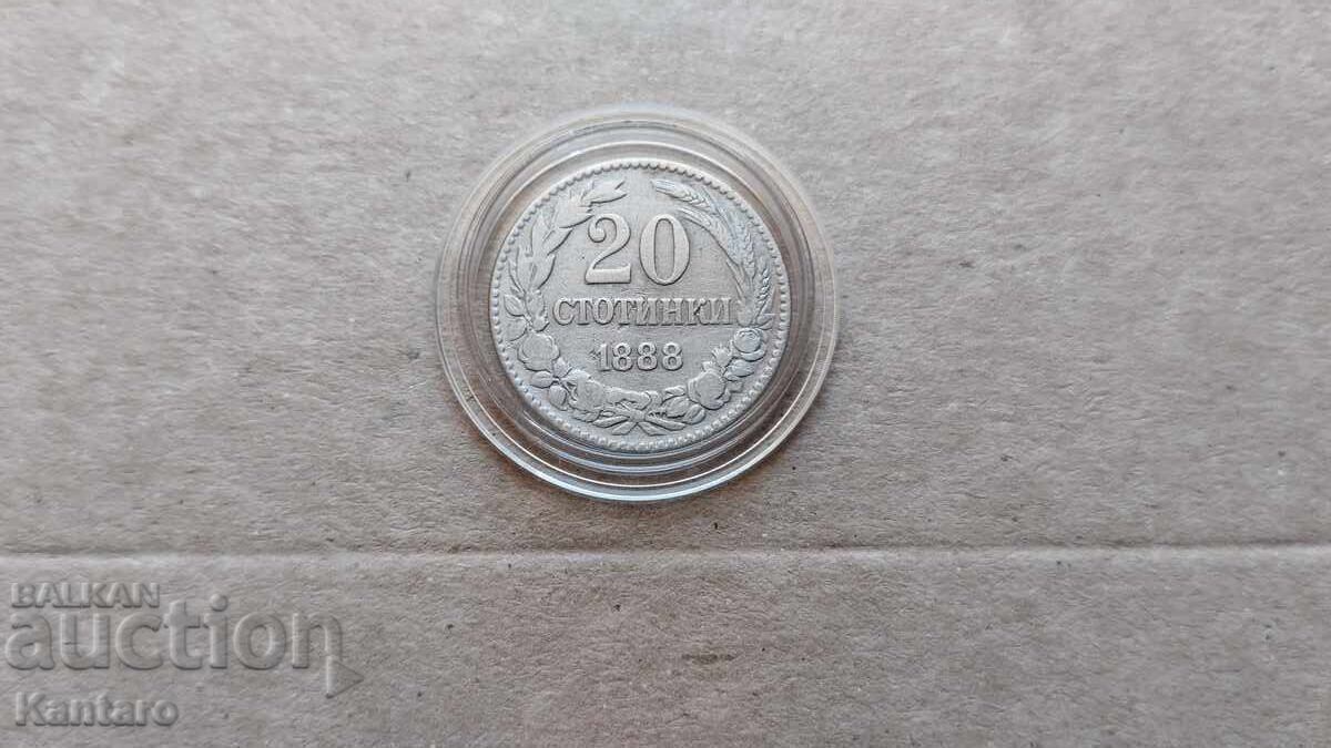 Monedă - BULGARIA - 20 de cenți - 1888 cu preț € 15.00 | 29.34 BGN Monedă - BULGARIA - 20 de cenți - 1888 cu preț € 15.00 | 29.34 BGN