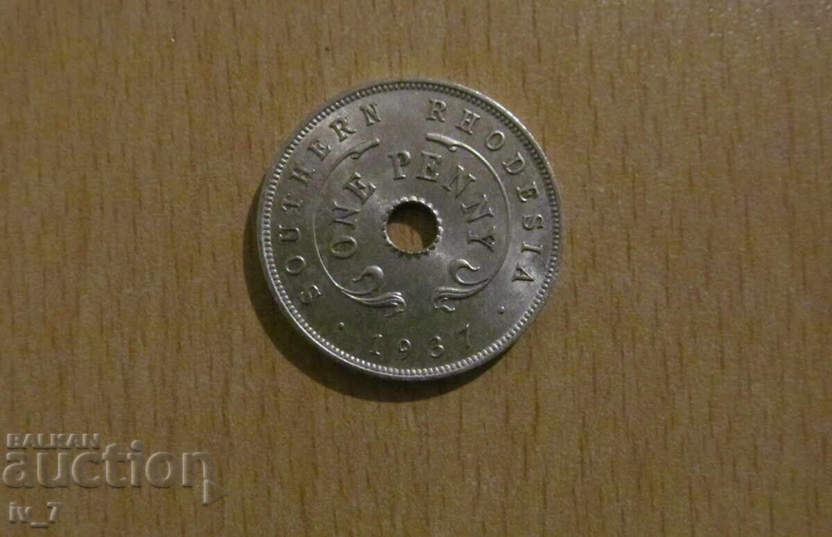 1 PENNY 1937, SOUTHERN RHODESIA - British Colonial Empire