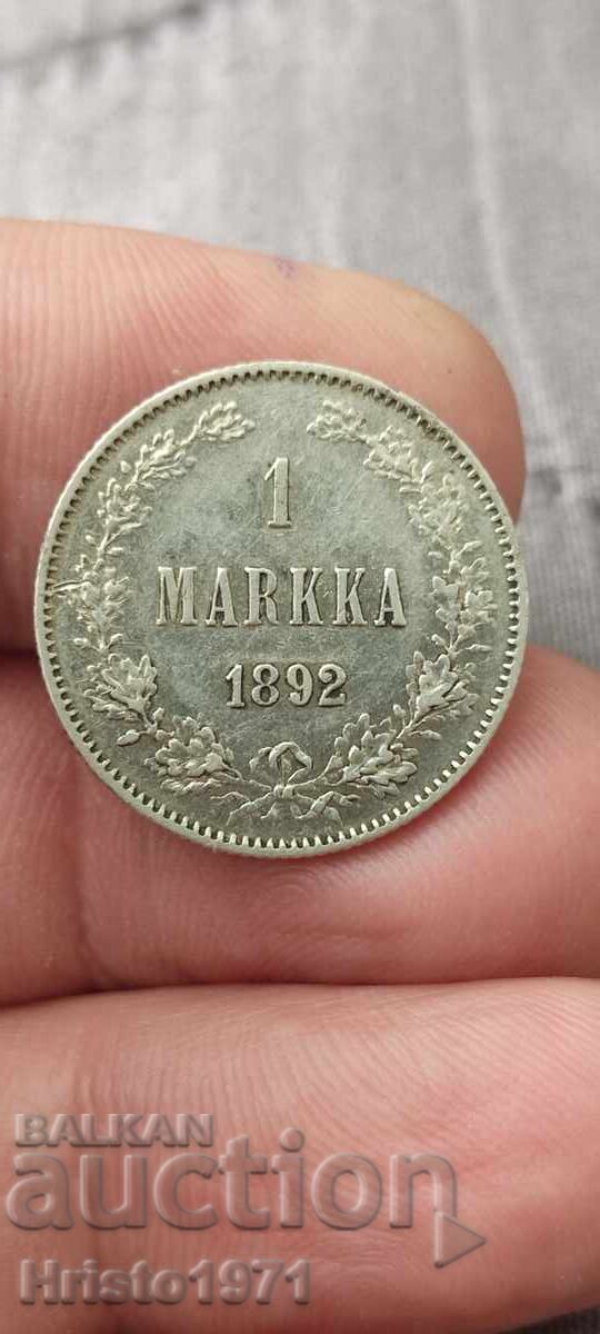 1 Μάρκα 1892 Φινλανδία 1 Μάρκα 1892 Φινλανδία