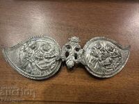 BELT BUCKLES BELT BUCKLE ANNUNCIATION CHRISTMAS SILVER BELT BUCKLES JEWELRY