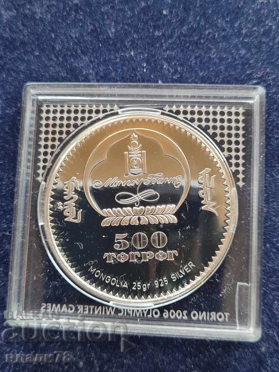 Monedă de argint 500 togrog 2006 - 5