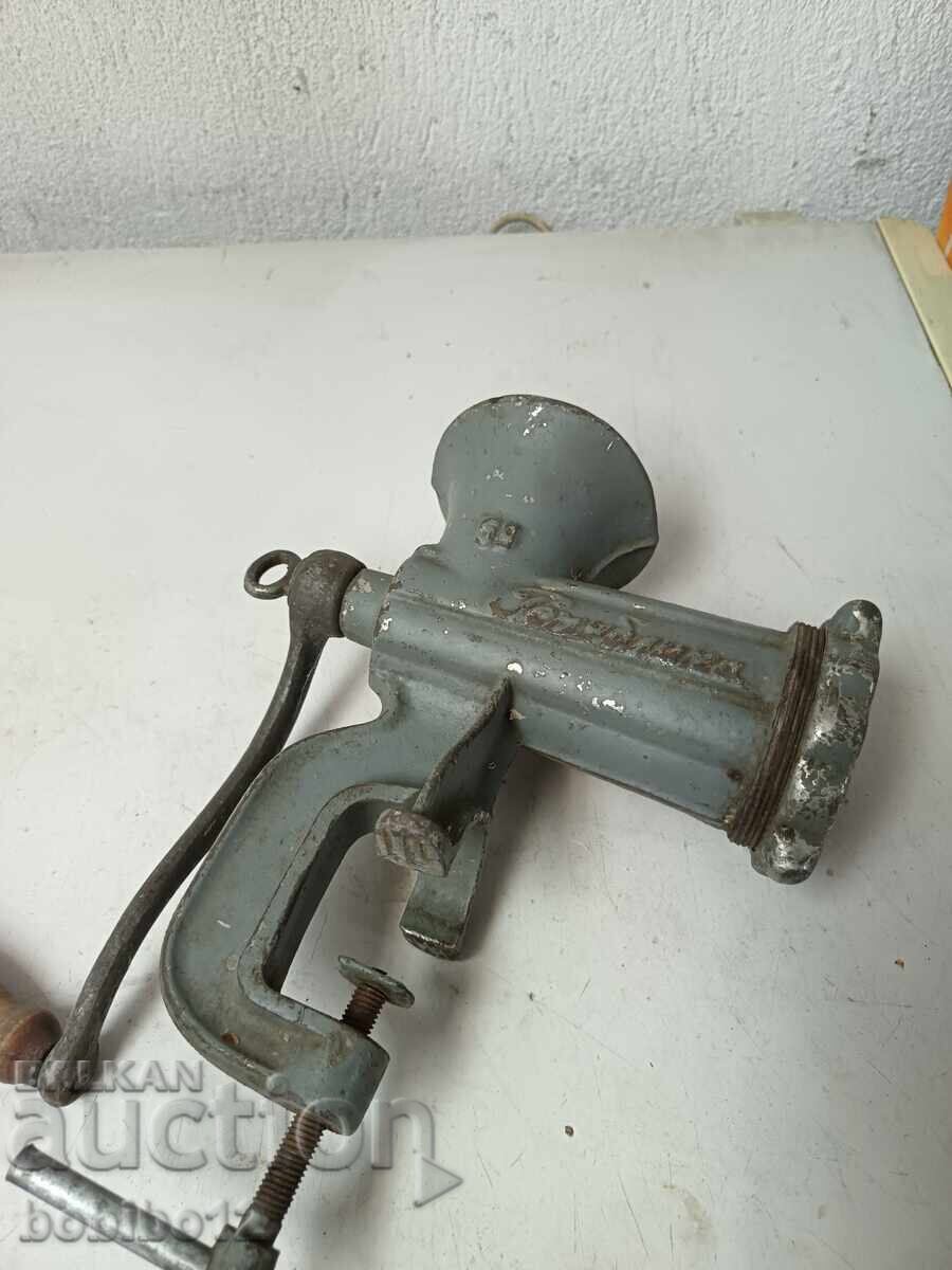 Republic manual meat grinder (vintage, metal) - 5