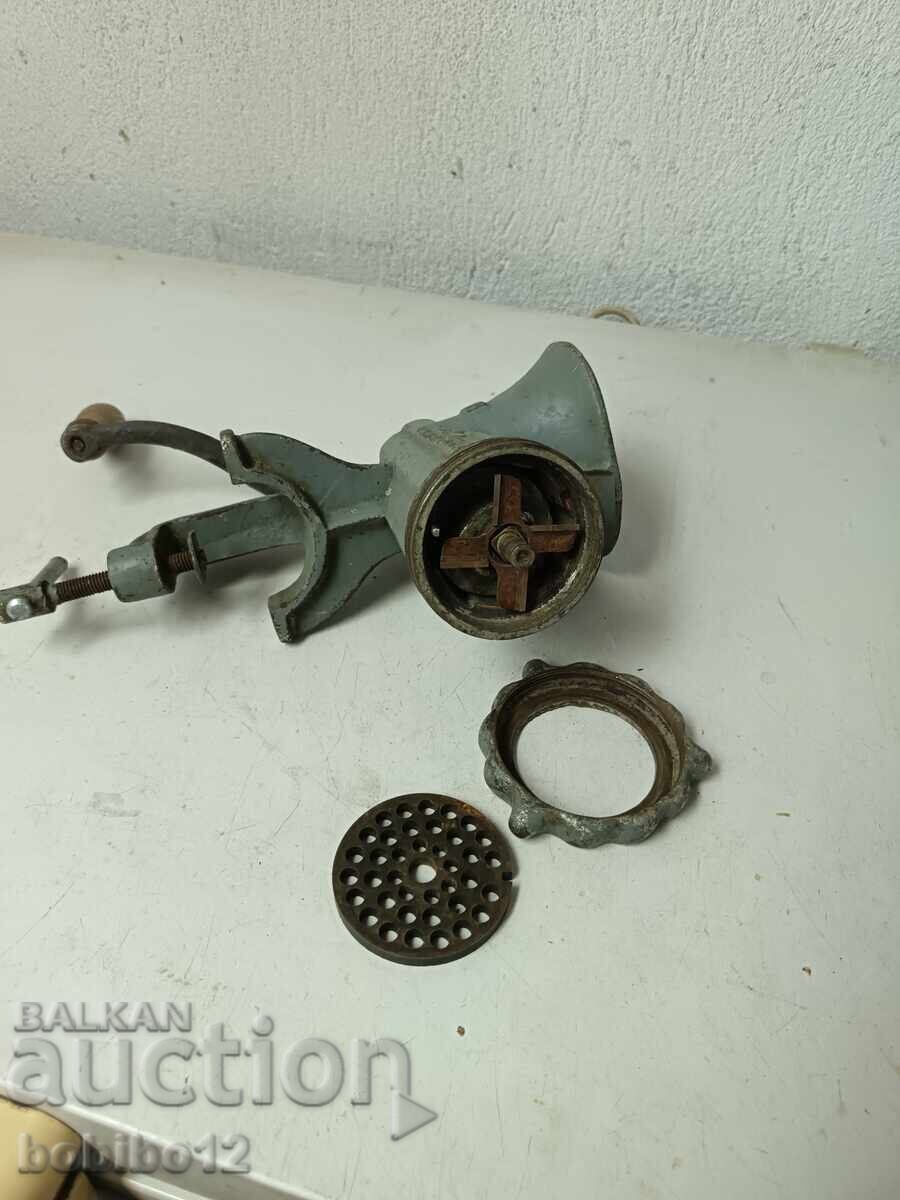 Republic manual meat grinder (vintage, metal) - 6