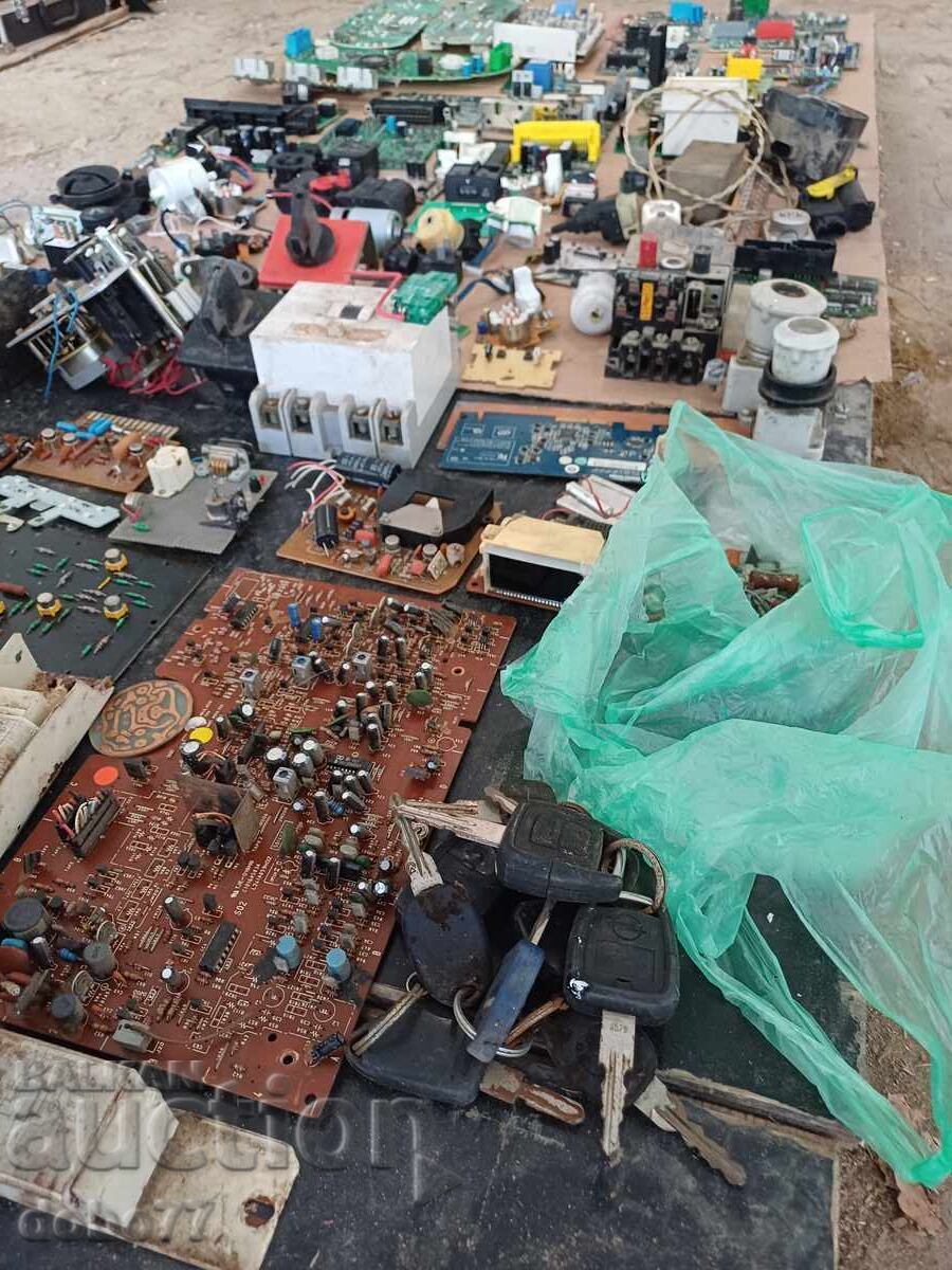 Delivery of Mega Lot Electronics, E-scrap, transistors, relays, and others