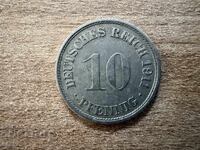 Германия - 10 пфенигa (1911) - F